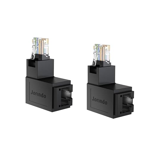 2PCS RJ45 Male to Female Adapter by Strhowill