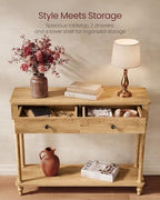 VASAGLE 39.3"Console Table, Narrow Entryway Sofa Table - Image 5