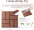 Interlocking Deck Tiles, EchoDeck Patio Deck Tiles, 44 Pack Deck Tiles - Image 6