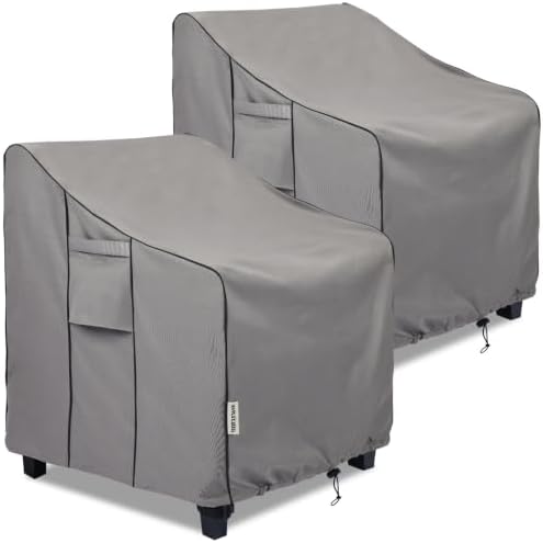Patio Chair Covers Waterproof, Heavy Duty, 2 Pack by BOLTLINK