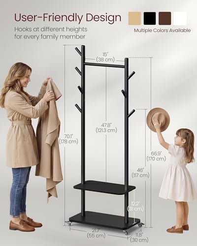 VASAGLE Freestanding Coat Rack - Image 6