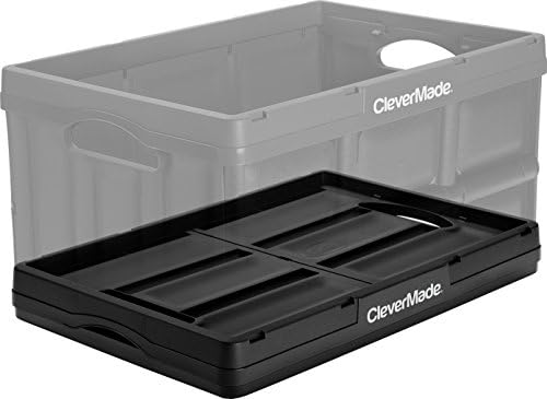CleverMade Collapsible Storage Bins, 46L 1 Pack, 75 lb Stackable - Image 2