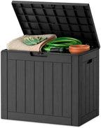 36 Gallon Resin Deck Box All Weather Outdoor Storage Box by Decksplore%E2%80%94BuiltforOutdoor
