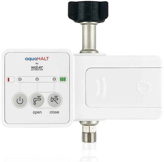 FLIP Smart Home Water Toilet Leak Detector Alarm and Automatic Shut Off Valve by aquaHALT