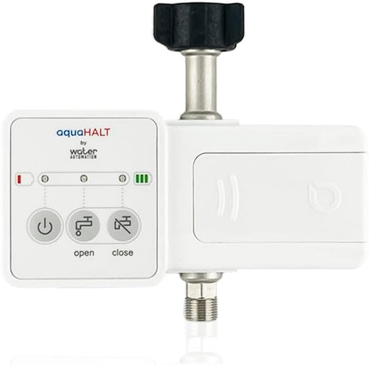 FLIP Smart Home Water Toilet Leak Detector Alarm and Automatic Shut Off Valve by aquaHALT