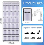 Over the Door Shoe Organizer, 24 Mesh Pockets, Hanging Storage - Image 2