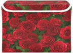 Bolaz Red Rose Leaves Pattern Storage Bins - Image 2