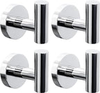 Kruodop Towel Hooks for Bathroom, 4 Packs Wall Mount Towel Holder, Stainless by Kruodop