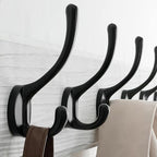 SKOLOO Rustic Coat Rack Wall Mount, 5 Hooks, 17 Inch, Solid Wood - Image 4