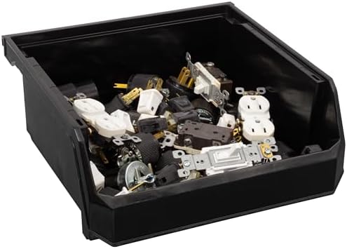 ReadySpace Medium-Wide Stackable Plastic Storage Bins - Image 4