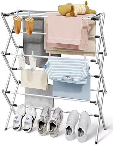Sakugi Foldable 3-Tier Clothes Drying Rack 37.4" H by Sakugi