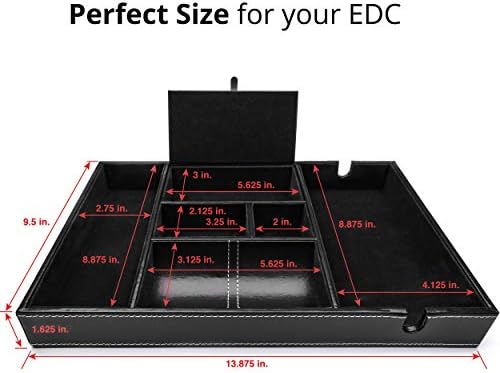 ULTRAY, Valet Tray for Men, Nightstand Organizer, Entry Table Organizer - Image 4
