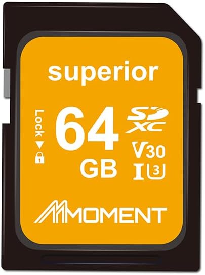 MMOMENT 64GB Full-Size SD Card UHS-I U3 V30 Class 10 High Speed SDXC – Up to by MMoment
