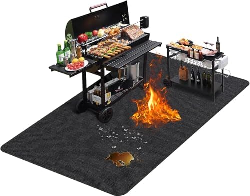 TAOMAND Large 90 x 52 inches Under Grill Mats by Unknown