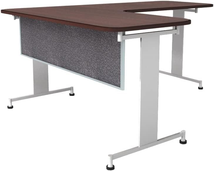 OBEX Acoustic Table Mounted Modesty Desk Privacy & Sound Absorbing Panel for Office Cubicles, 12" x 42", Graphite