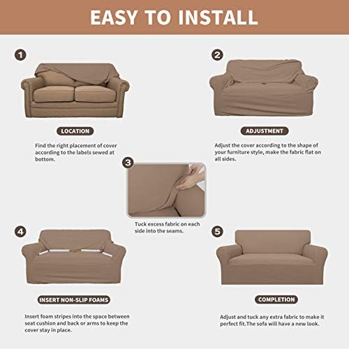 Easy-Going 100% Waterproof Oversized Chair Couch Cover, Stretch Sofa Cover - Image 5