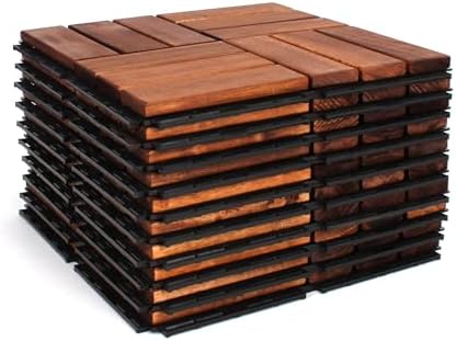Acacia Deck Tiles Interlocking Outdoor Flooring - Image 5