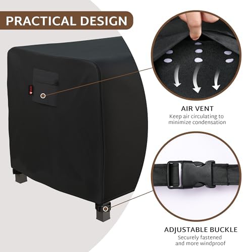 iBirdie Outdoor Fire Pit Cover 48 x 28 inch, - Image 3