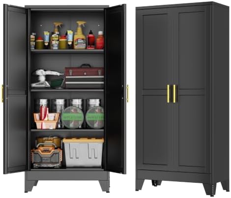 GAIOUS 61''Tall Metal Garage Storage Cabinet, File Cabinet by GAIOUS