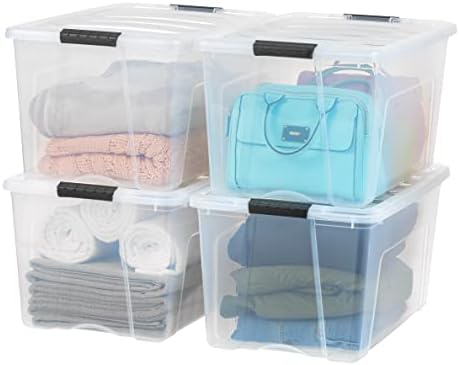 IRIS USA 4-Pack 72 Quart Storage Bins by IRISUSA