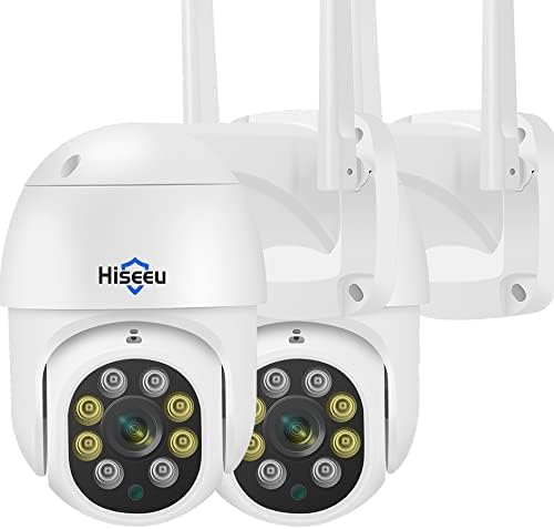 Hiseeu 3MP 360° Pan Tilt Camera WiFi Security Camera Outdoor Motion Tracking by Hiseeu