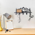 Key Holder for Wall, Metal Decorative Wall Mounted Mountain Key and Mail Holder - Image 4