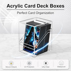 Proijeut Card Deck Box with Portable Case, 6 Pack Clear Commander Deck Box with - Image 5