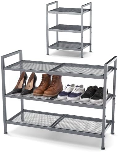 Expandable Shoe Rack for Closet, Shoe Storage by Unknown