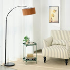 2-Tier Round End Side Table, Small Metal Side Table - Image 5
