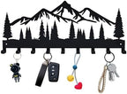 Key Holder for Wall, Metal Wall Hooks Organizer Rack by Monlyey