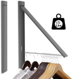 Foldable Wall Mount Drying Rack, Space Saving Gray by SunEegral