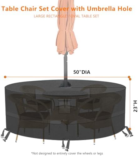 Kovshuiwe Round Patio Table Cover - Image 2