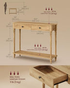 VASAGLE 39.3"Console Table, Narrow Entryway Sofa Table - Image 2