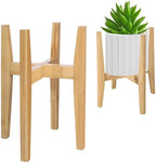 Rnined Plant Stand Indoor, Bamboo Plant Shelf, Adjustable Corner Plants Flower by PlantsHomeFun