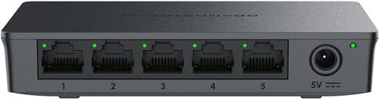 Grandstream GWN7700 | 5-Port Gigabit Ethernet Unmanaged Network Switch | Plug & by Grandstream