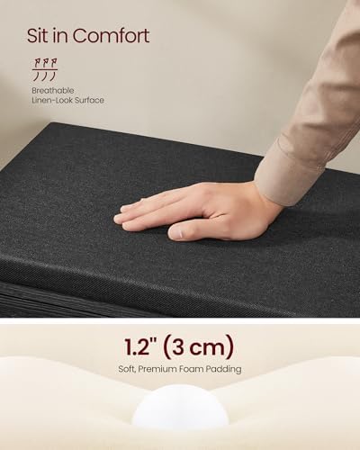 VASAGLE 3-Tier Shoe Storage Bench - Image 5