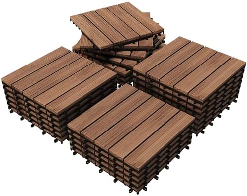 Yaheetech 27PCS Interlocking Deck Tiles Outdoor Patio Floor by Yaheetech