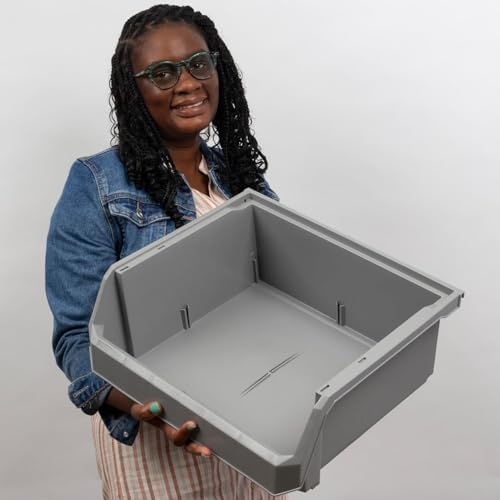 ReadySpace Extra Large Stackable Plastic Storage Bins - Image 2