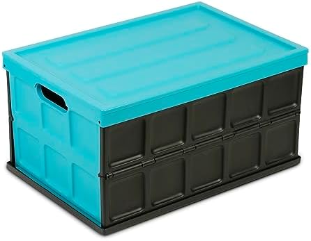 Glad Collapsible Storage Bin - 48L Foldable Plastic Box by GladTrashFoodStorage