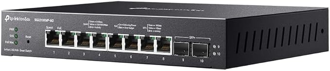 TP-Link SG2210XMP-M2 Omada 8-Port 2.5GBASE-T and 2 10GE SFP+ Smart Switch - Image 7