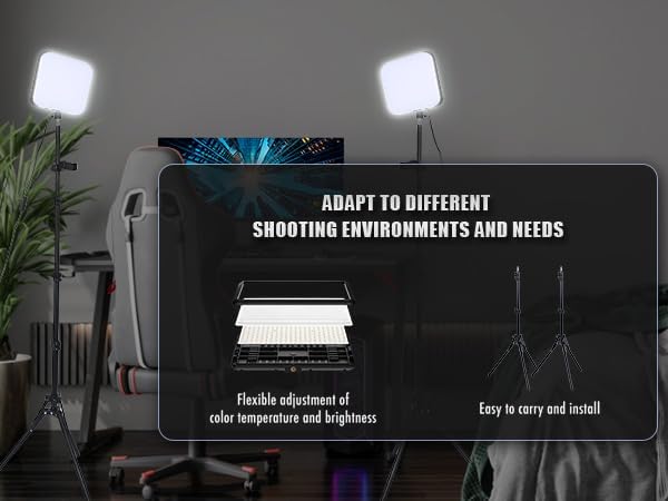 Light for Video Recording, Photography Lighting Kit Studio Lights - Image 9