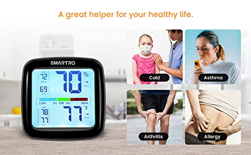 SMARTRO SC42 Professional Digital Hygrometer Indoor Thermometer Room Humidity - Image 9