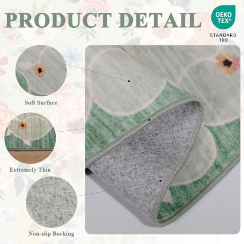 DUKINO 2.6x10 Runner Rug for Hallway, Washable Kitchen Rugs Non Slip - Image 4