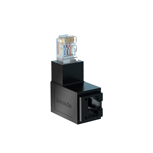 2PCS 90-Degree Down RJ45 Adapter Male to Female - Image 2