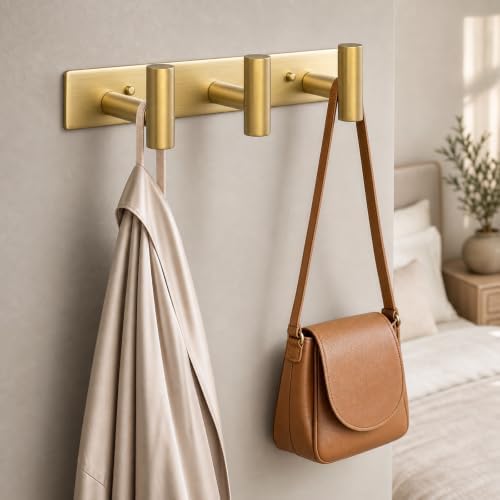 Wall Mounted Coat Rack-3 Hooks, Heavy Duty Stainless Steel Wall Hooks - Image 6