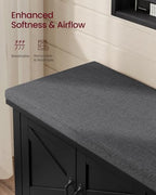 VASAGLE Shoe Bench, Farmhouse Entryway Bench - Image 5