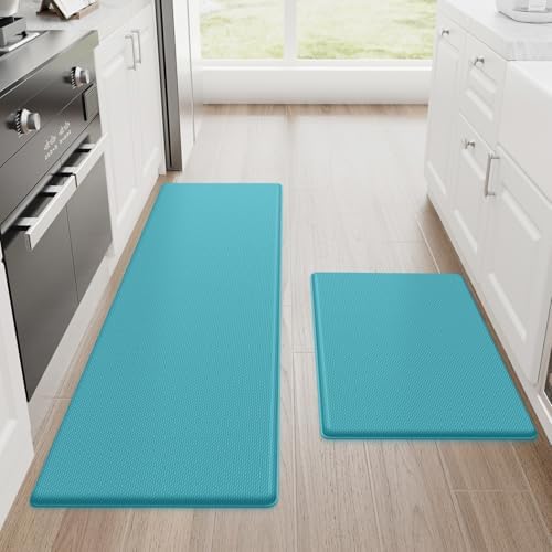 StepRite Kitchen Mats for Floor, 2-Piece Anti-Fatigue Kitchen Rugs by Bringcushiontoyourlife