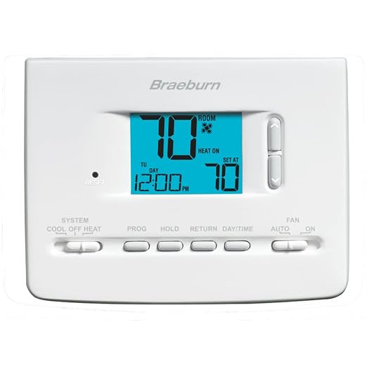 Braeburn 2020NC Thermostat, 5-2 Day Programmable by Braeburn