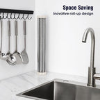 Tomorotec Roll Up Dish Drying Rack Over Sink, 304 Steel - Image 3