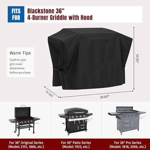SHINESTAR 5482 Griddle Cover for Blackstone 36 Inch Griddles - Image 3